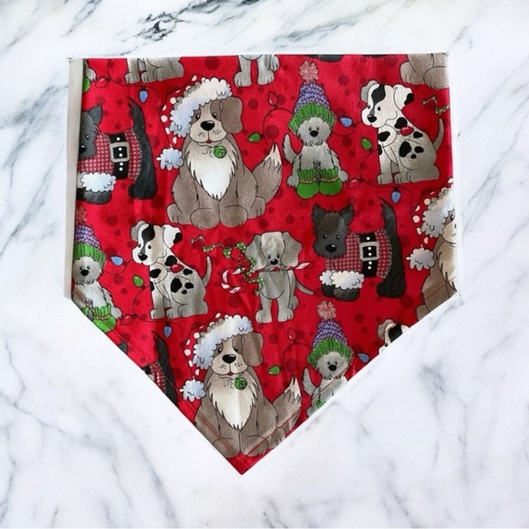 Other - DOG Bandana - Puppy Santa Paws - Size L Large